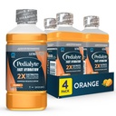 Pedialüüdi kiire hüdraatumise elektrolüütide lahus, oranž, hüdratatsioonijook, 33,8 Fl Oz (4. pakk)