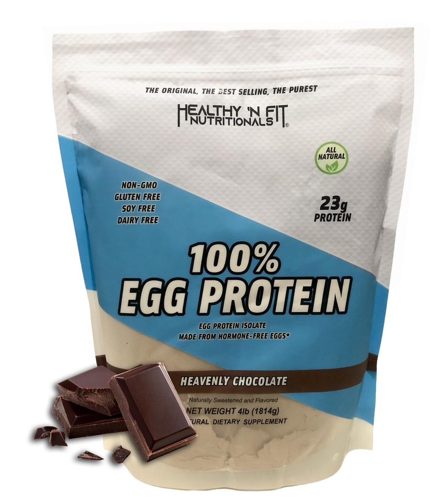 Tervislik 'N sobib 100% munavalk- šokolaad (4lb): 100% munavalge valk. Nulllaktoos, nullsuhkur.- Ultra puhas, looduslik munavalk isolaat