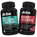 Colon & Kidney Cleanse Detox Support Supplement - 15-päevane soolepuhastamise pillid ja probiootikum puhumiseks ja igapäevane soole liikumine Flush - aitab toetada neerude, põie ja kuseteede tervist