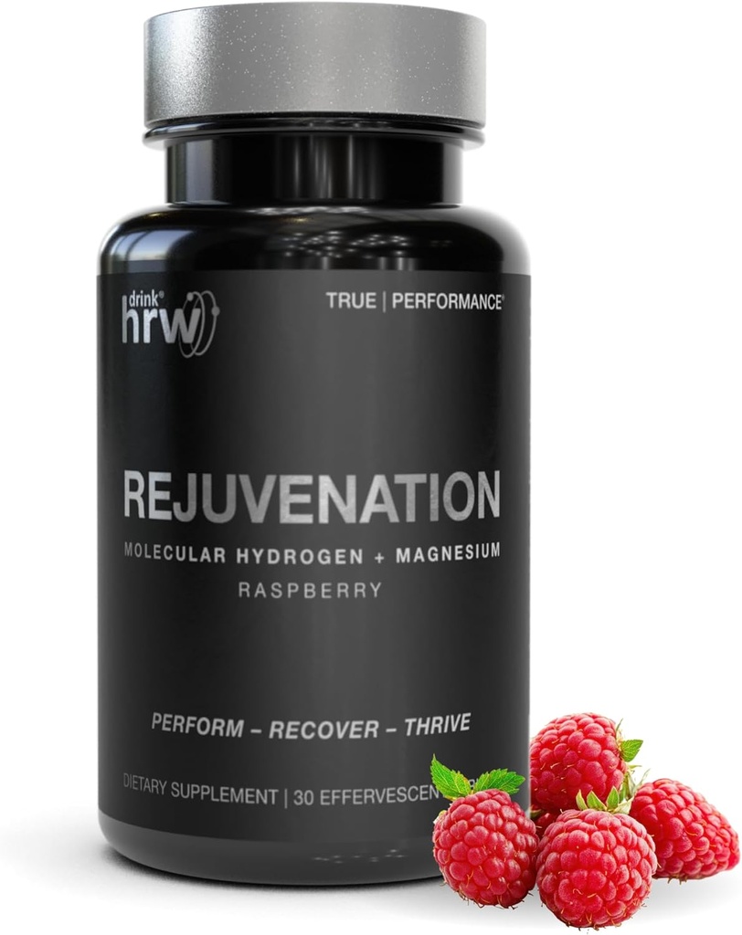 DRINK HRW noorendamine Molekulaarvesiniku vee tabletid: 12 ppm H2 - vesinik ja magneesiumi lisand, toetab energia tootmist, taastumist, kognitiivset tervist. Informeeritud Sport Sertifitseeritud (Raspberry 30ct)