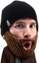 Habepea Stubble Populous Beard Beanie - Originaalne käsitsi valmistatud kootud müts ja eemaldatav habe