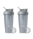 BlenderBottle Classic Shaker Bottle Perfect Protein Shakes ja Pre Workout, 28-Ounce (2 Pack), Pebble Grey