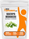 BulkSupplements.com Bacopa ekstrakti pulber - Bacopa Monnieri lisand, taimsed toidulisandid - Vegan & Gluteenivaba, 500 mg ühe serveerimise kohta, 100 g (3,5 oz) (pakk 1)