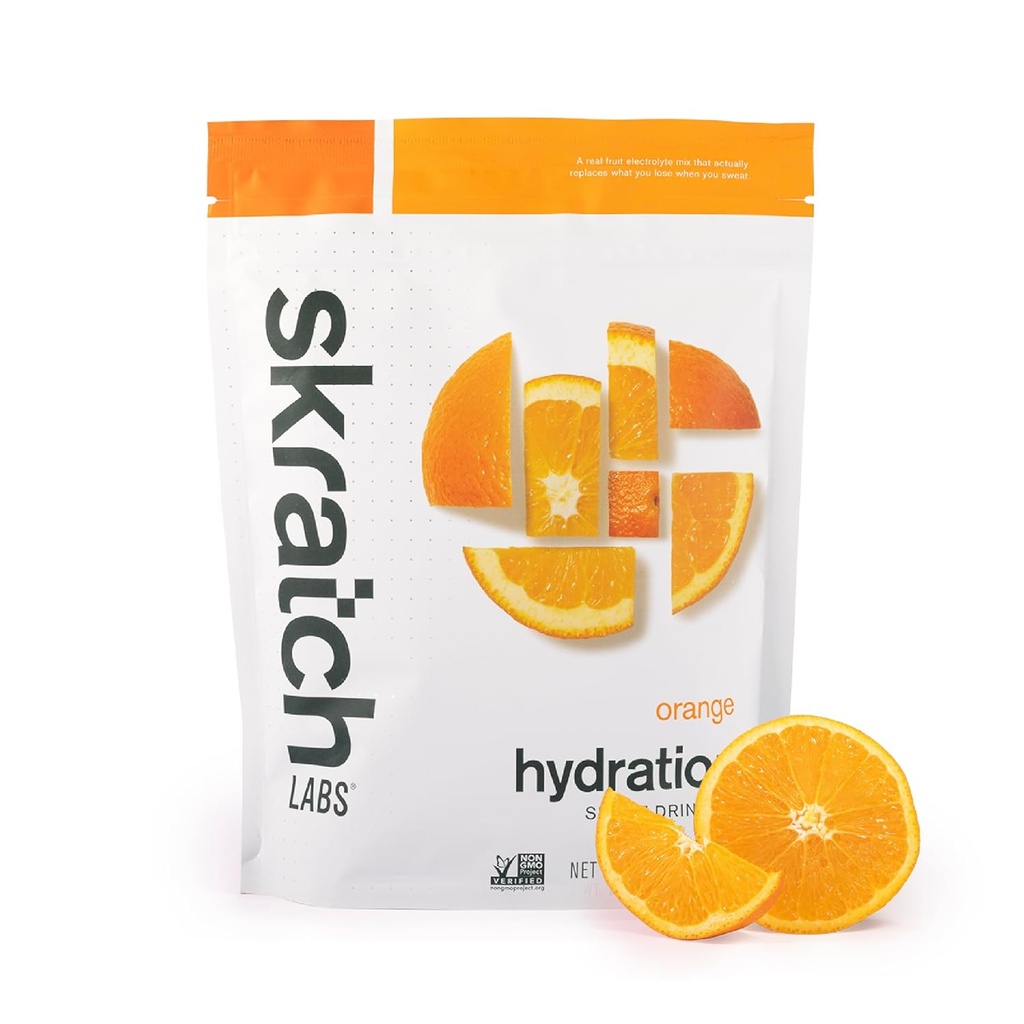 Skratch Labs Hüdreerimispulber | Sport Joogisegu | Elektrolüütide pulber treeninguks, vastupidavuseks ja jõudluseks | Orange | 20 Servings | Non-GMO, Vegan, Kosher