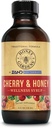 Honey Gardens Cherry & Honey rahustav kurgu siirup, apiteraapia valem orgaanilise toores mesi, orgaaniline õunasiidri äädikas, must kirss ja taimsed ekstraktid, 24 Servings, 4 FL. OZ.