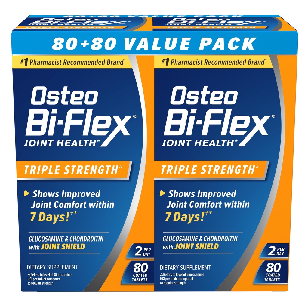 Osteo Bi-Flex Kolmekordne tugevuse kaksik, 80 krahv, 2pack
