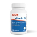 Rugby Vitamiin D3 2000 RÜ (50 mcg) - Gluteenivaba D-vitamiini päevane toidulisand luude, hammaste ja immuunsüsteemi tervise 100 tabletti