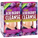 Applied Nutrition 14-Day Acai Berry Cleanse - 56 tabletti, pakendis 2 - kaalulangus toetust Flush + piimaohakas - 56 Kokku Servings