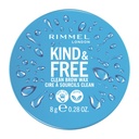 Rimmel London Kind & Free, Clear, Brow Wax, Lihtne rakendada, Long Lasting Hold, No Flaking, No Residue, Lifted Brows, 0,28oz