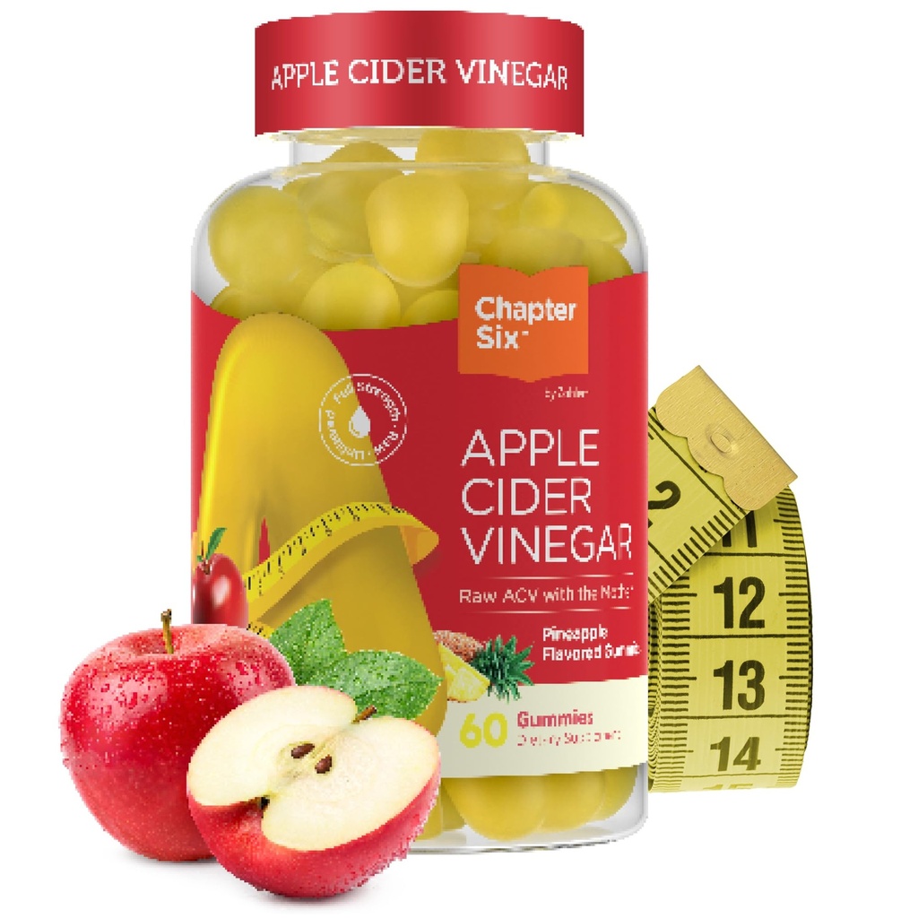 Zahler - Apple Cider Vinegar Gummies - Kosher & Delicious ACV Gummies naistele ja meestele - Detox Support & Cleanse - Gut Health & Metabolism Support - 60 ananassi maitsestatud Gummies.