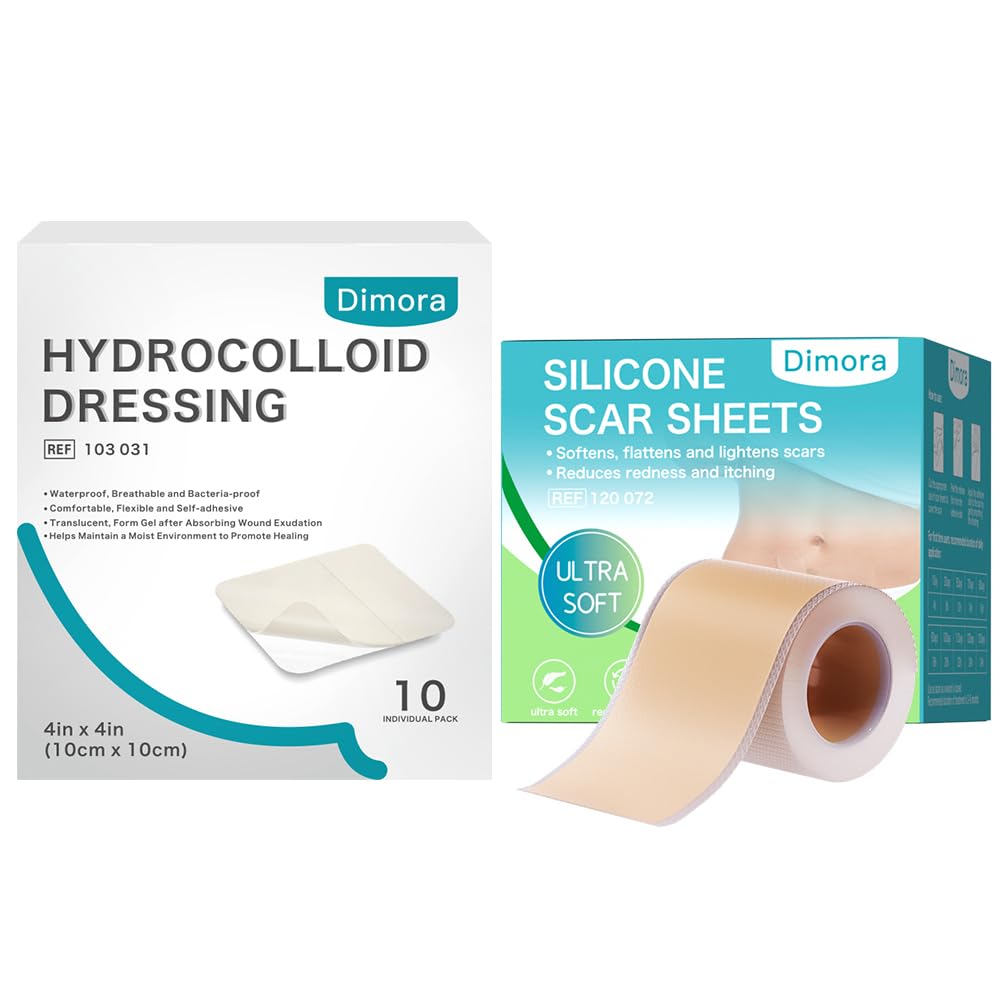 Dimora Hydrocolloid Haava Kleit ja Silikoon Scar Sheet