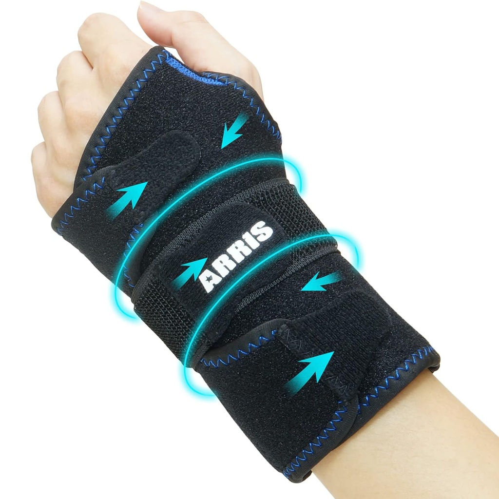Wrist Ice Pack Wrap Carpal Tunnel Relief - Hand Support Brace 2 korduvkasutatava geel pakendid Kuum külmpressi reumatoidartriit, Tendoniit, spordivigastused, turse, sinikad ja pritsmed