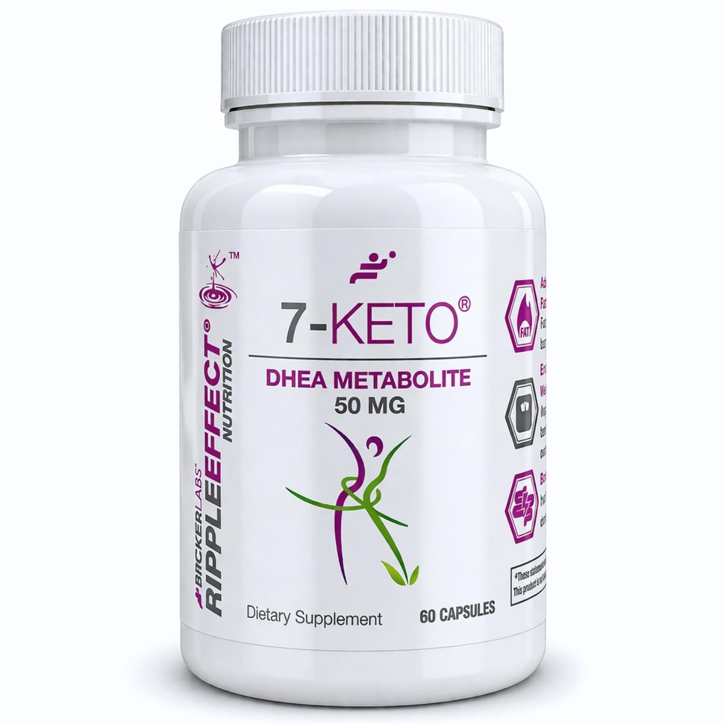 Bricker Labs 7-keto DHEA Metaboliit 50 mg toidulisand metaboolse toetuse ja energia tasakaalu, 60 kapslit
