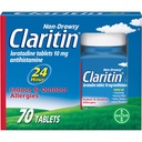 Claritin 24-tunnine allergiameditsiin , mitteuimas retseptiravim Tugevusallergia leevendus , loratadiin Antihistamiini tabletid , 70