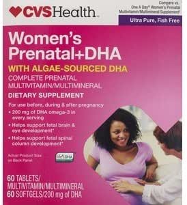 CVS DHA Prenatal Multivitamiini 2 Step Program tabletid - 60 päeva