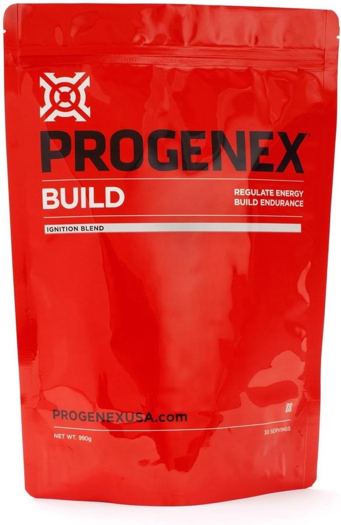 Progenex® Build | Süsivesikute energia-, vastupidavus- ja taastumislisand | Looduslik glükogeen ja maltodekstriin Pulberjoogisegu meestele ja naistele | 30 serveerimist