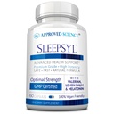 Heakskiidetud Science Sleepsyl - Sleep Supplement - Valerian Juur, sidrun Balm, melatoniin, kummel, L-Ornitiin - Vegan, 60 kapslit