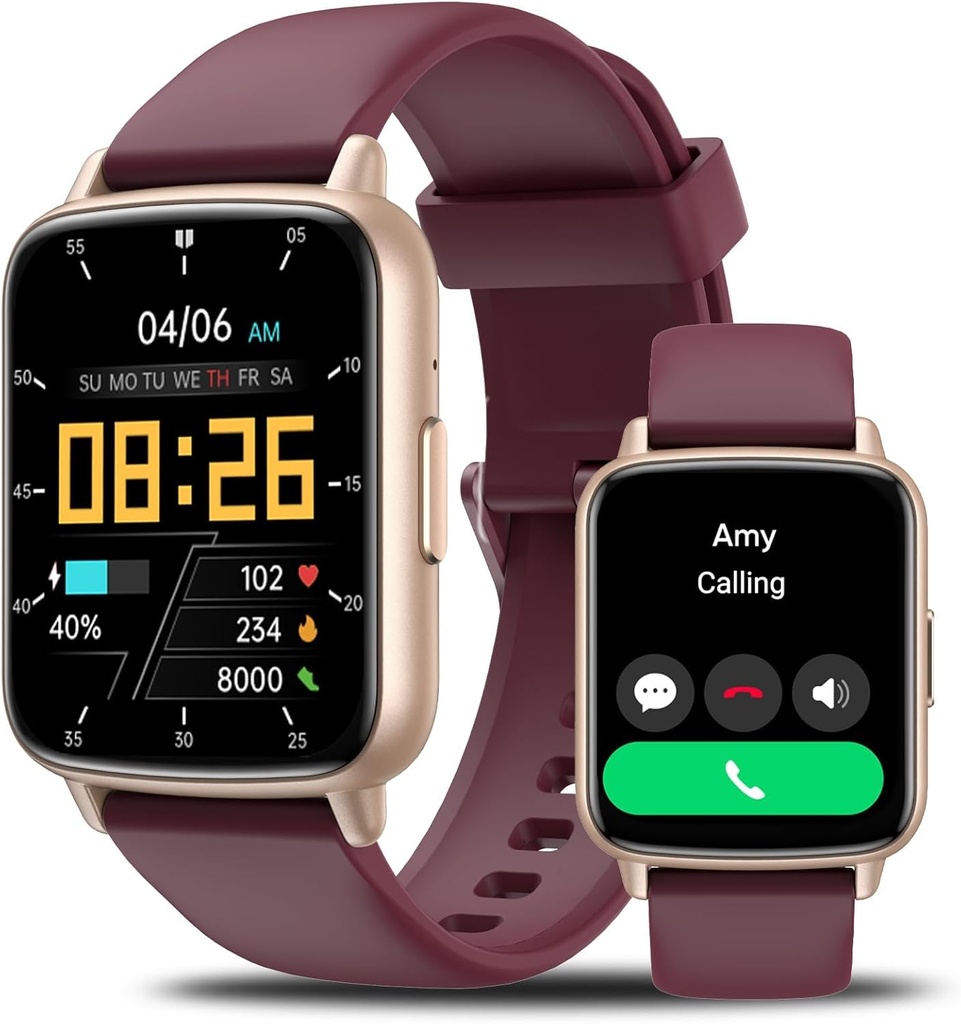 Smart Watch meestele Naised-46mm HD AI Voice Assistant Smar twatch (Answer / Make Calls), Heart Rate Tracker, Sleep Monitor, Fitness Tracker, Android iPhone Samsung ühilduv IP68 Smartwatch