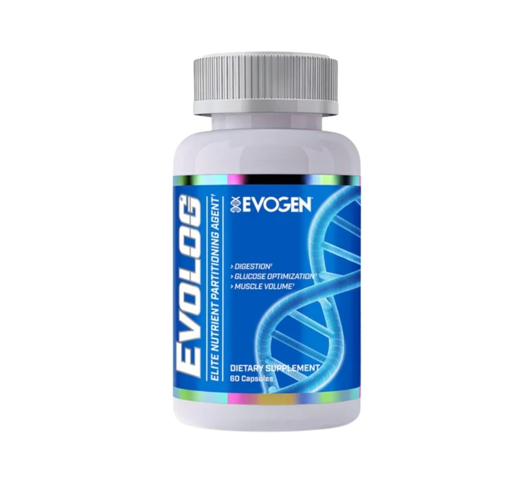 Evogen Evolog - Glükoosi kõrvaldamise agent (GDA) & Elite toitainete eraldamine | Mass Gainer & Weight Gainer naistele ja meestele | Toetab seedimist, Glükoosi optimeerimist, lihaste maht | 60 kapslit