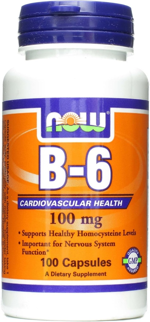 Nüüd toidud B6 100 mg kapslid, 100 CT