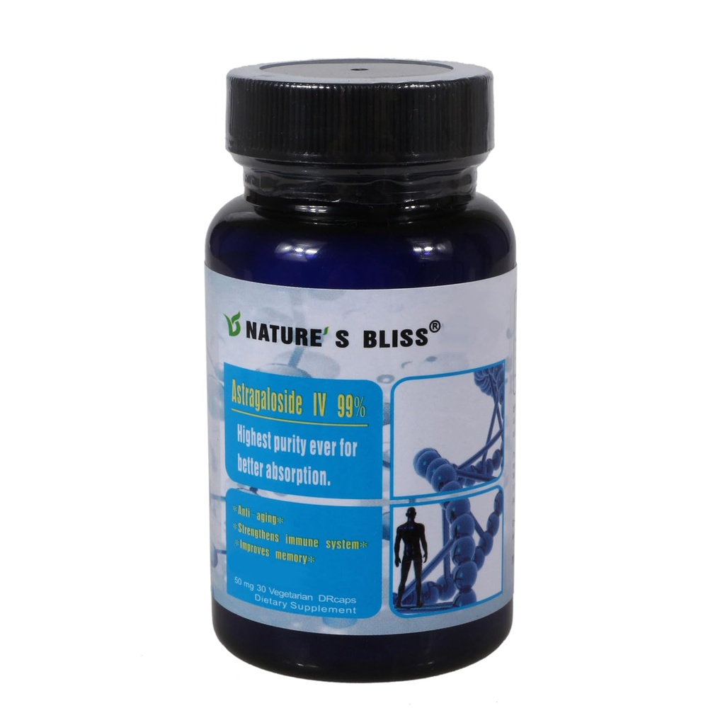 Nature'sbliss Maohape kaitstud ja super-absorptsioon Astragaloside IV 99%, Made in USA, 50mg, 30caps
