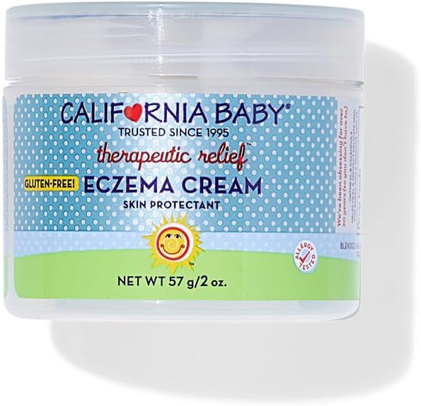 California Baby Ekseem Kreem | Steroidivaba ekseemi ravi | Kolloidne kaerahelbed + Aloe Vera | Rahustav ekseem Lotion for Kids + Adults | 57 g / 2 oz.