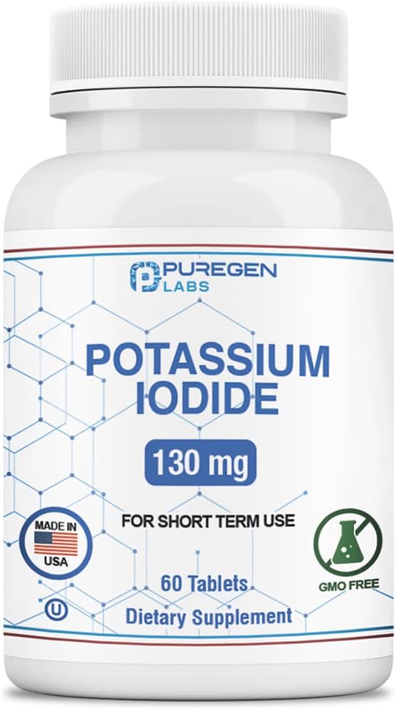 Kaaliumjodiidi tabletid 130 mg Kosher joodi tabletid, kilpnäärme tugi – 60 tabletti