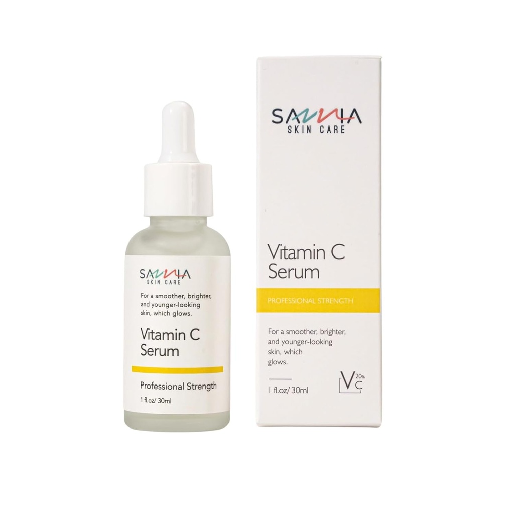 C-vitamiini seerum näole, pehmemale, heledamale ja nooremale nahale, mis helendab, hüdreerib ja isegi välja naha tooni, 1 fl.oz / 30 ml