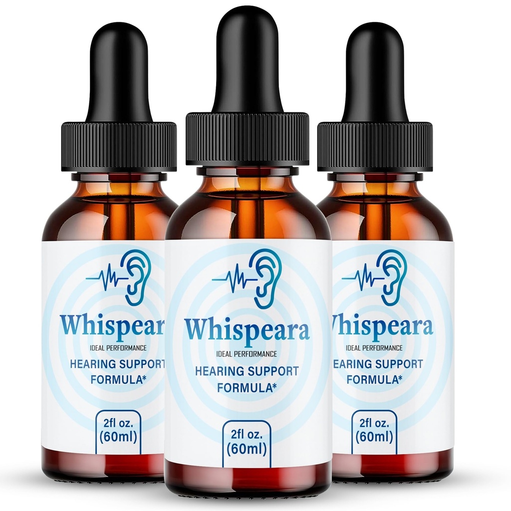 Whispeara Tinnitus Relief Ringing kõrvatilgad, Ring Clear Tinnitus Vedeliktilgad, Maksimaalne Tugevus, Täiustatud Formula Kuulmise Täiendus, Kõrvarõngas Tinnitus, Whispeara Arvustused (3 Pack)