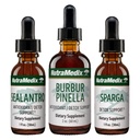 NutraMedix Detox Support Bundle - Sealantro (Chlorella, Cilantro Leaf & Pacific Cold-Water Red Seaweed), Sparga (Astragalus) & Burbur Pinella ekstraktid puhastamiseks ja Detox Support - 3-Piece Set