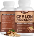 Ceylon Cinnamon Kapslid 1200mg Kaneelikoore Toidulisandid Kroom, Berberine HCL & Kurkum, Vegan, 120 Kapslid, Energia, Metabolism, Südame Ja Immuunsüsteemi Toetus