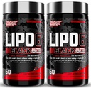 Nutrex Research Lipo-6 Black Ultra Concentrate Thermogenic Fat Burner Supplement, suurendada kaalulangus, energia ja intensiivne fookus 120 dieedi pillid
