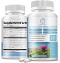Piimaohakalisandi kapslid, maksa tervise valem, Dandelioni juurega, 10: 1 ekstrakt, maks Detox Cleanse Support, seedetrakti ja immuunsüsteemi jaoks, 120 Veggie Caps