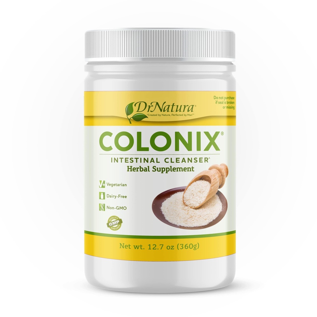 DrNatura Colonix Soolepuhastaja, All-Natural Daily Fiber, Colon Detox ja Cleanse, toetab tervislikku kolooniat, sooled, soolestik, 30 päeva serveerimine, 12,7 Oz.