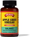 Bragg Daily Balance Apple Siidriäädikas ja Sensoril Ashwagandha kapslid - 750 mg äädikhapet - energia ja kehakaalu juhtimise tugi - (90 pilli)