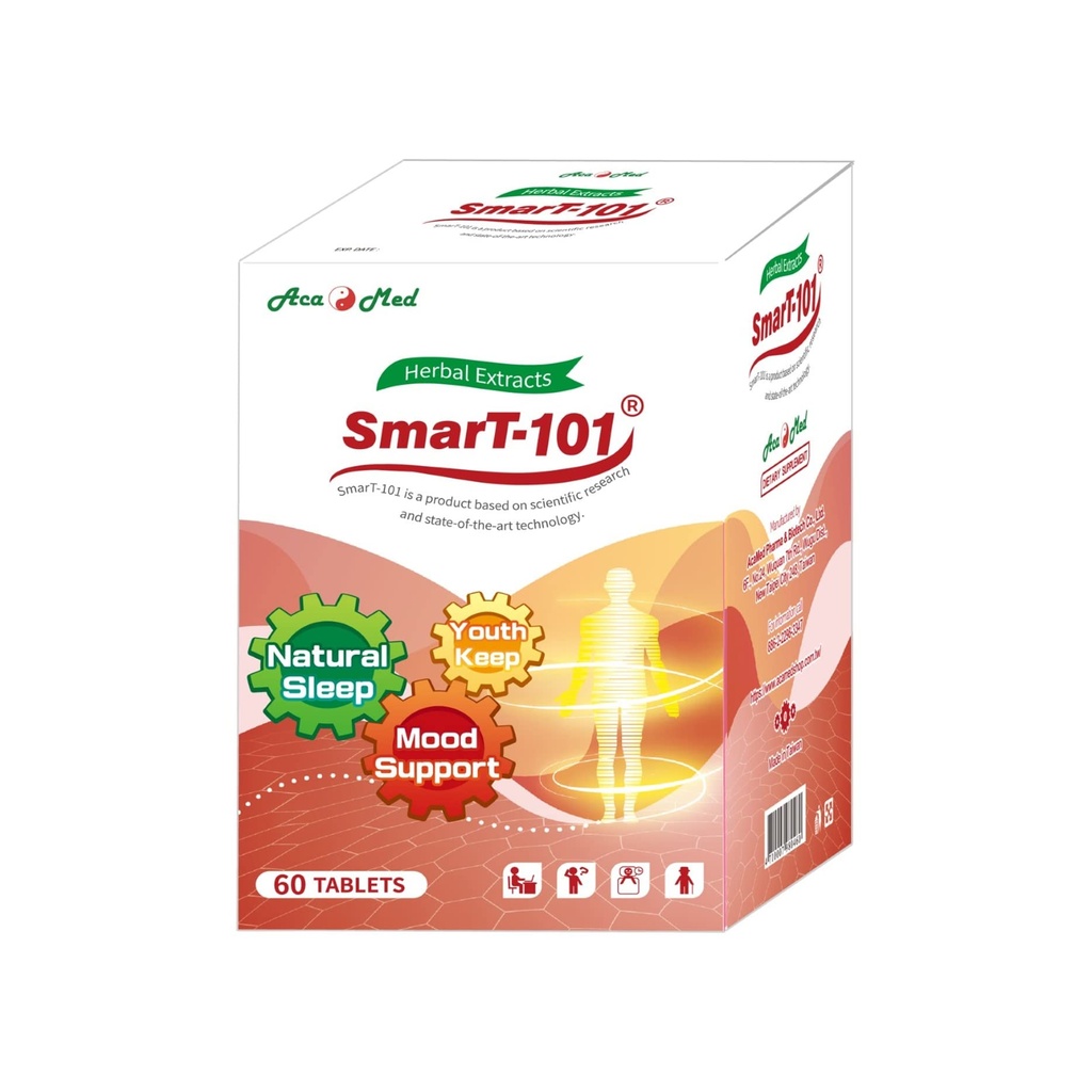 SmarT-101, Väga soovitatav aju udu, parandada mälu, parandada une kvaliteeti, taimset toidulisandit, veganit, 60 tabletti.