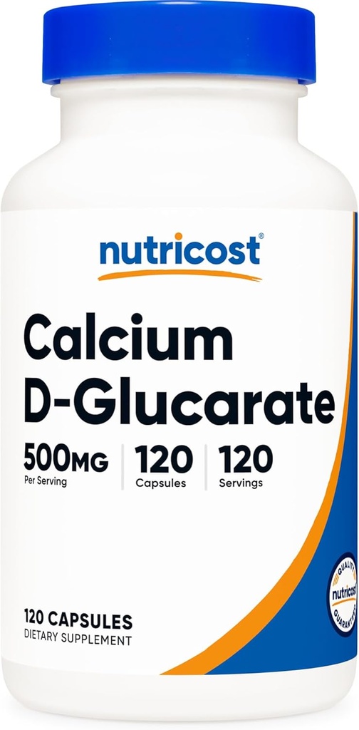 Nutricost Calcium D-Glucarate 500mg, 120 Capsules - Gluten Free, Non-GMO, Vegetarian Friendly