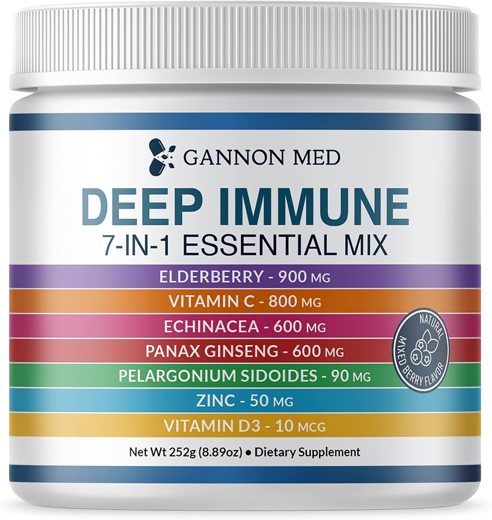 Ultimate Defense Immunity Vitamiinid täiskasvanutele ja lastele - Immuunkaitse kapslid Elderberry, C-vitamiin, Echinacea, küüslauk, Panax ženšenn ja tsink - 120 kapslit (8,8 Oz pulber)