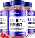NutraRize (Pack of 3 MicroBio Keto ACV Gummies, Ametlik Keto + ACV Supplement, All Natural Micro Bio, Apple Cider Vinegar Reviews (180 Gummies)