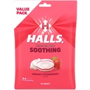 HALLS Throat rahustav (varem HALLS Breezers) Creamy Strawberry Throat tilgad, Economy Pack, 70 tilka