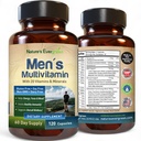 Parim multivitamiin meestele | Täielikult meeste multivitamiinid ja multimineraalid, milles on üle 20 vitamiini A, C, D, E, B12, tsink ja rohkem olulisi vitamiine meestele | energia, fookus ja immuunsus. 120 kapslit