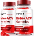 Rize labs (Pakett 2 Trinity Keto + ACV Gummies Advanced Kaalulangus, Premium Keto Plus ACV valem, Kõik Natural Apple Siidri Äädikas Supplement, Gummy 500 mg Review (120 Gummies)