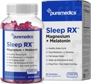 Sleep Gummy, Calm + Sleep Support, 2 mg melatoniini, L-Theanine, Kummel, Sidrun Balm, Passion Flower, Gentle Sleep Aid, Strawberry 60 Count