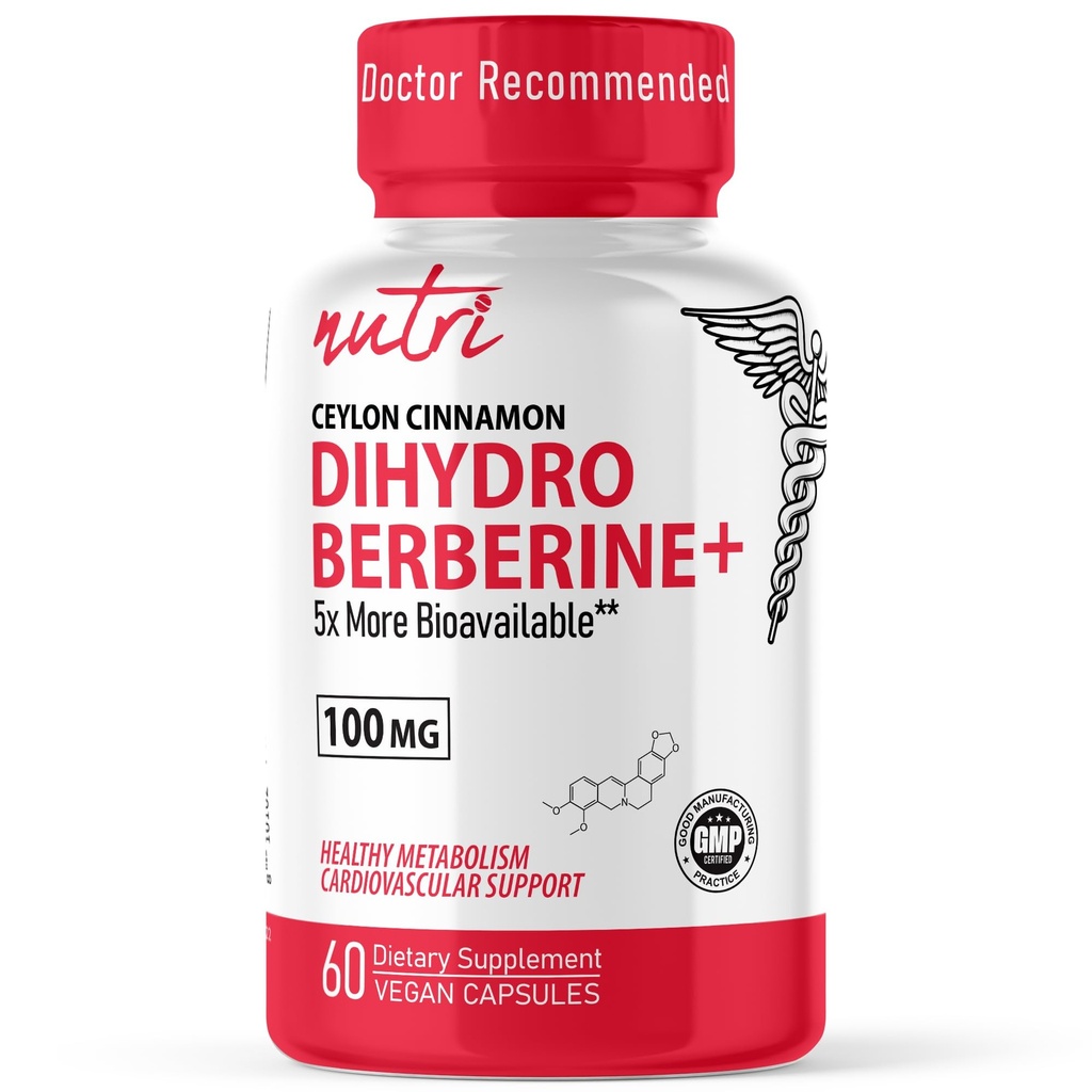 Looduse Fusions Dihüdroberine Supplement 100mg 60 Kapslid - Ceylon Cinnamon - 5X tõhusam kui tavaline Berberine HCL