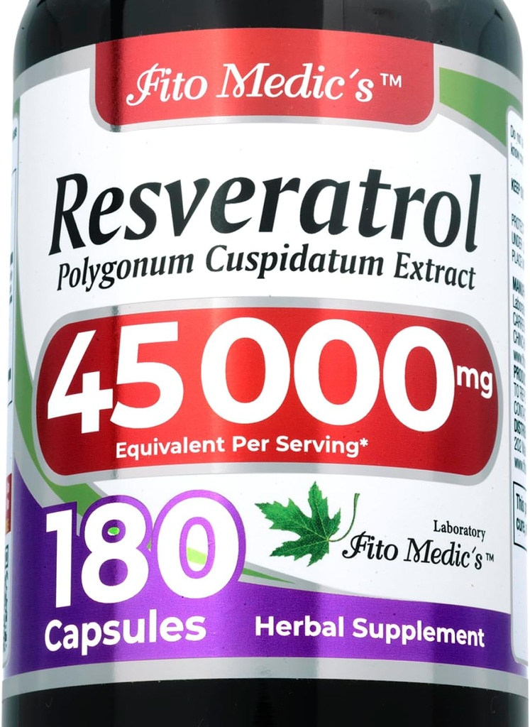 FITO MEDICI labor | Resveratroolilisandid | Resveratrooli kapslid 450 mg 100: 1 3- kapsli serveerimiseks | 180 kapslit
