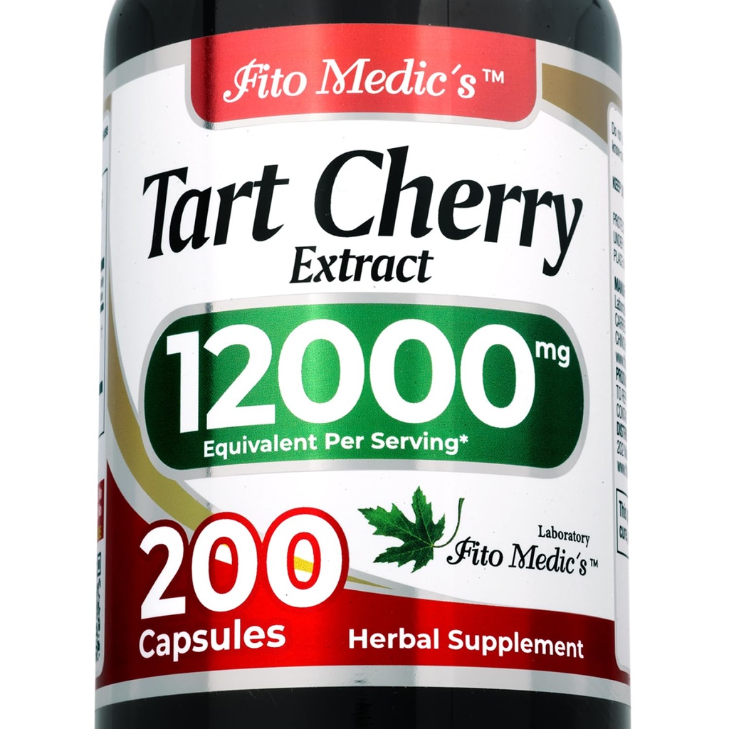 FITO MEDICi labor | Tart Cherry kapslid |200 kapslit |12000 mg | Tart Cherry ekstrakt | Kirsiekstrakt | Kontsentraadi ekstrakt |Ultra kõrge imendumine.