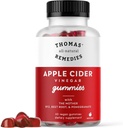 Thomas'i looduslikud õiguskaitsevahendid Apple'i siidri äädikakummid emaga, ACV Gummies 1000mg, peedi juur, granaatõunad, B9 & B12 vitamiinid Gummies, želatiinivaba, vegan ja mitte-GMO (60 Count)