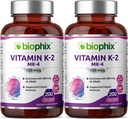 Biophix Vitamiin K2 MK-4-100 mcg 200 kapslit Alfalfa 2 pakendiga - toetab tugevaid luid Immuuntervise