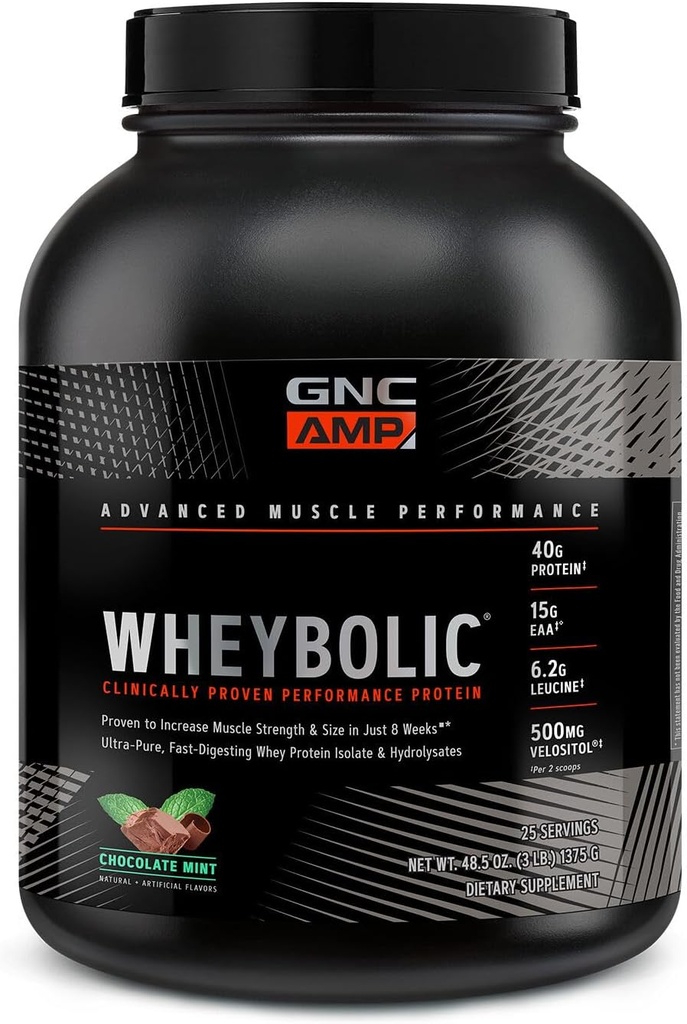 GNC AMP Wheybolic - šokolaadimünt (25 serveerimist)